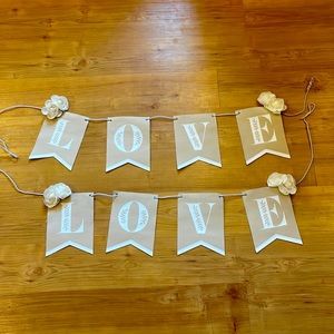 Love Banner Bridal Shower/Wedding Decor